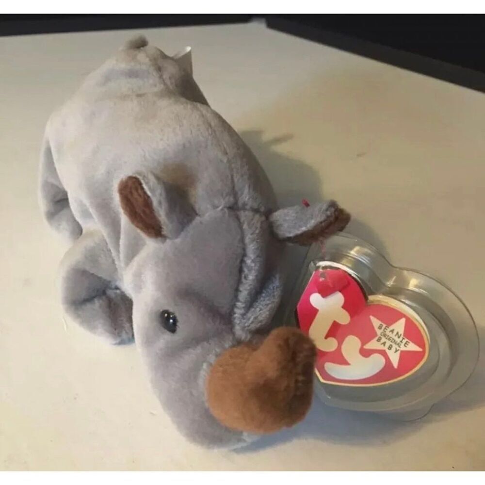 Beanie Baby Spike with White Star - 1996 PE Pellets - Hang Tag Error